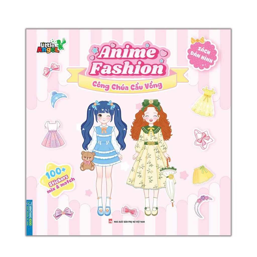 Sticker Anime Fashion - Công chúa cầu vồng 100+sticker mix & match-26