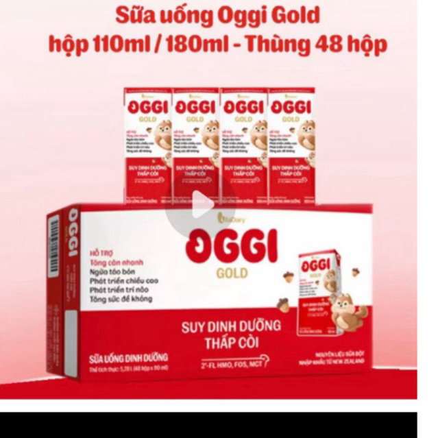 Sữa oggi đỏ pha sẵn 110ml