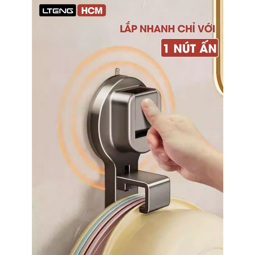 Móc treo thau chậu hút chân không LTENG chịu lực bền bỉ.