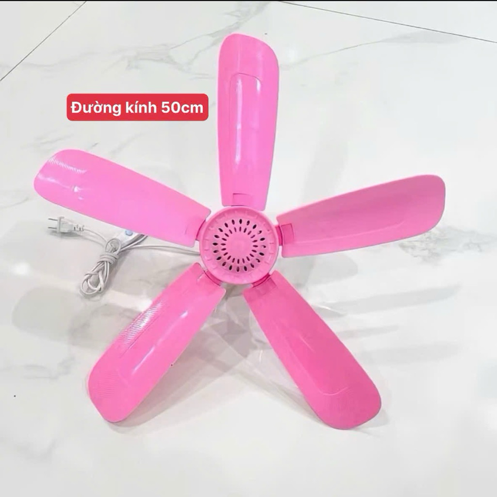 Quạt Trần Màn 5 Cánh 820 Sải Cánh 50cm -Giao Màu Ngẫu Nhiên