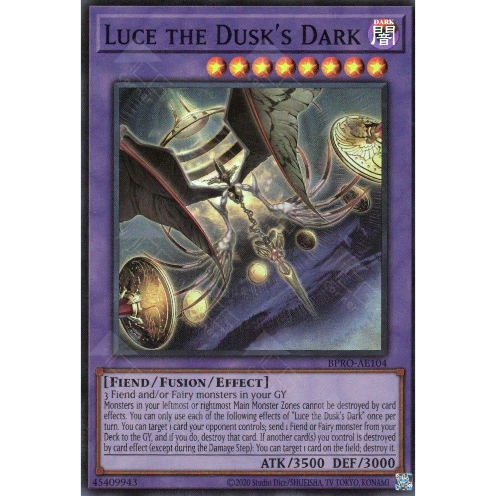 (PhUyên) Thẻ bài YuGiOh AE BPRO-AE104 Luce the Dusk's Dark (SR)