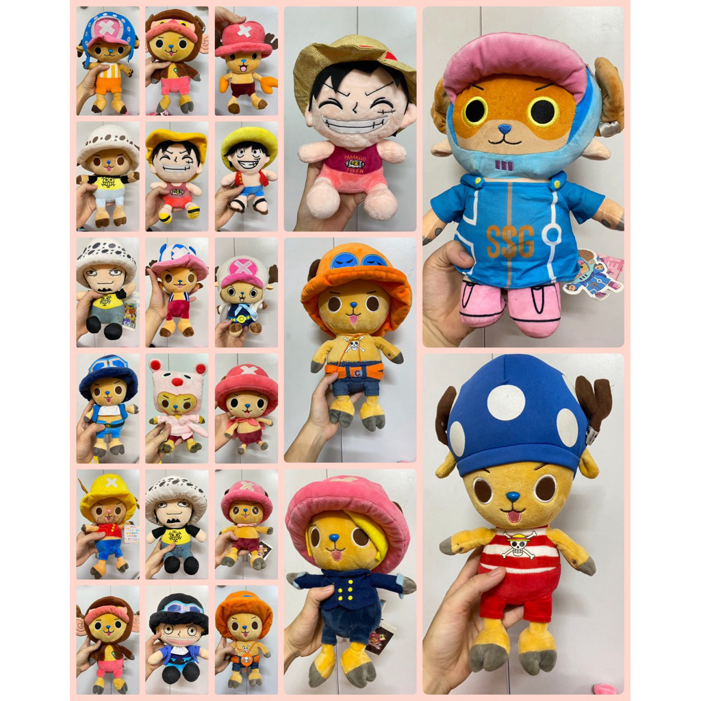 gấu bông  vua hải tặc Luffy choper nhiều mẫu