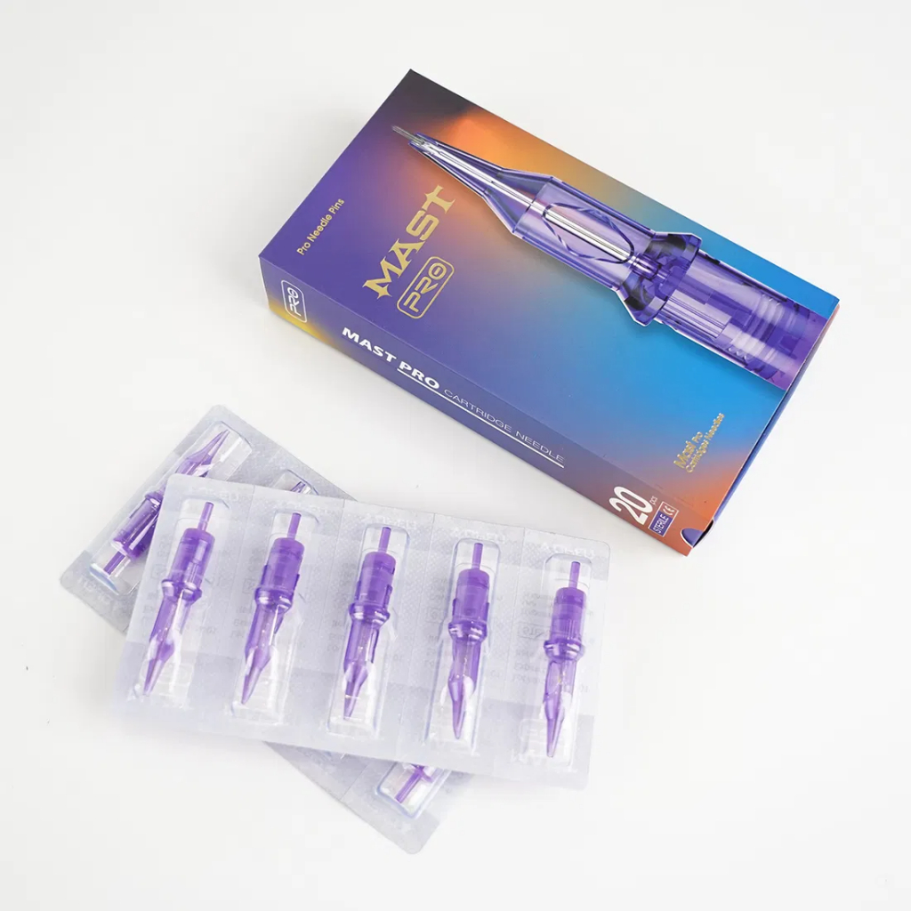 Kim Pen MAST Tím Chính Hãng  - Kim Đạn Phun Xăm Tattoo PMU Đầy Đủ Size RL RS MG RM Dùng Cho Máy Pen