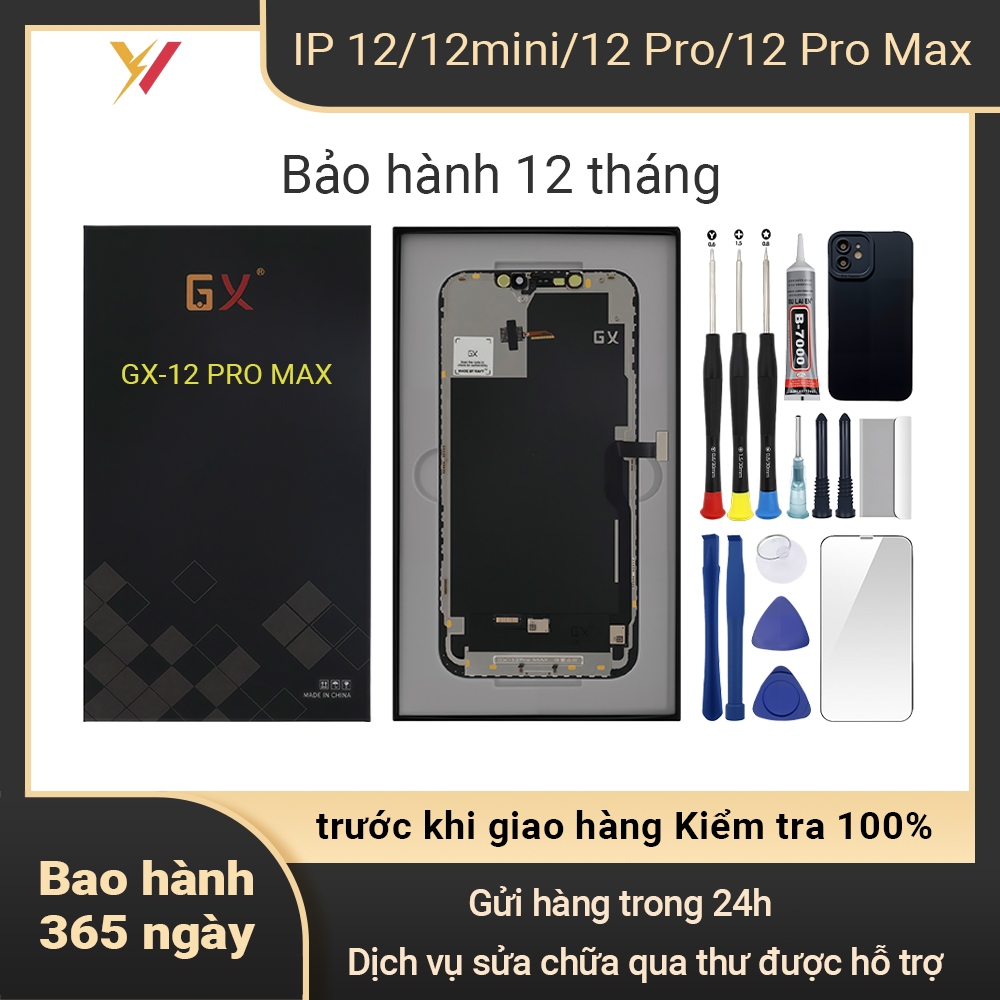 Màn hình GX-OLED chính hãng tương thích IP 12/12 Pro/12 mini/12 Pro Max Bảo hành 12T