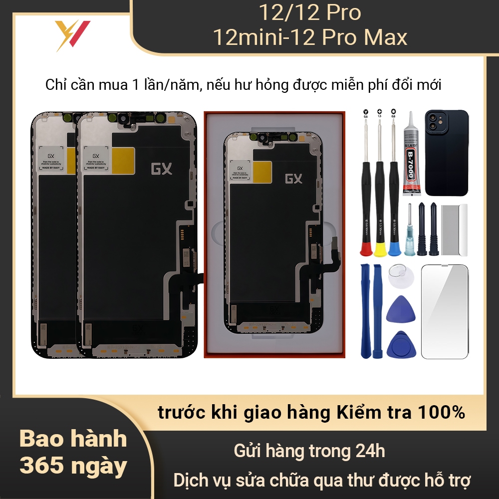 Màn hình GX-HD+ chính hãng tương thích IP 12/12 Pro/12 mini/12 Pro Max Bảo hành 12T