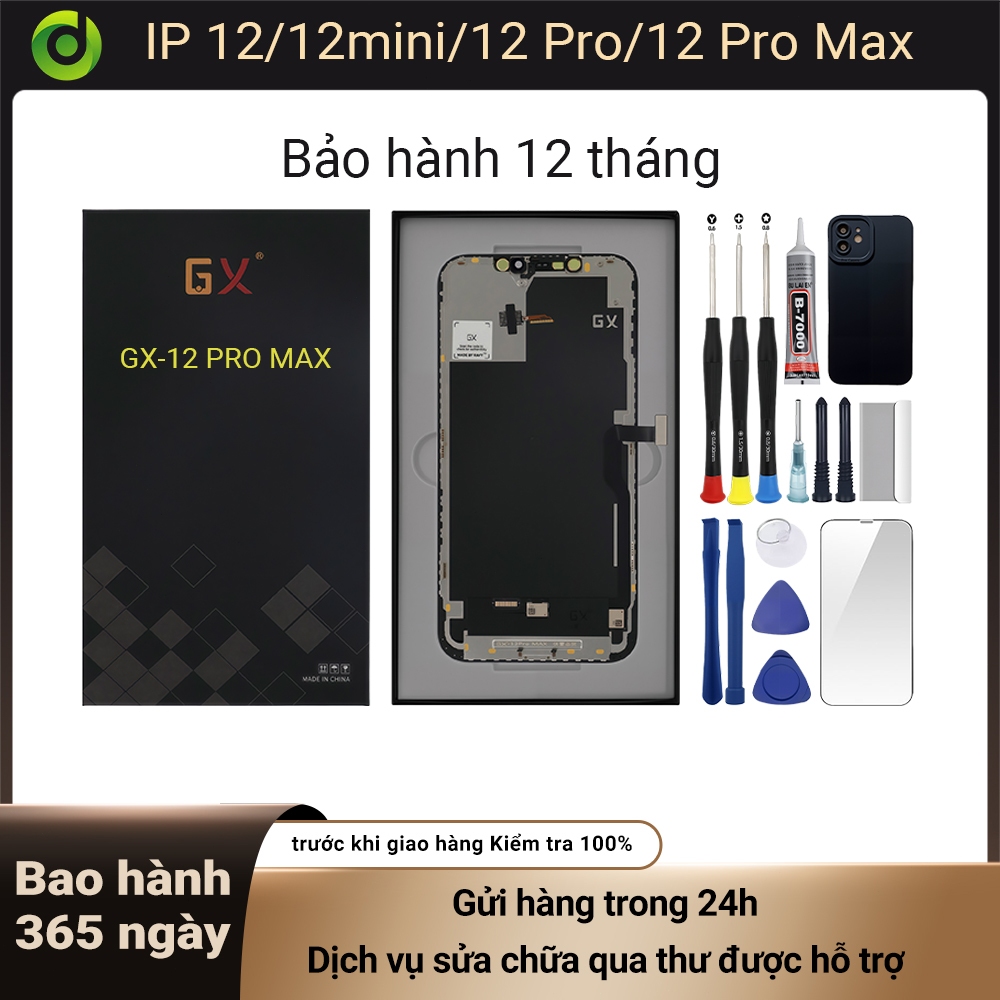 Màn hình GX-OLED chính hãng tương thích IP 12/12 Pro/12 mini/12 Pro Max Bảo hành 12T