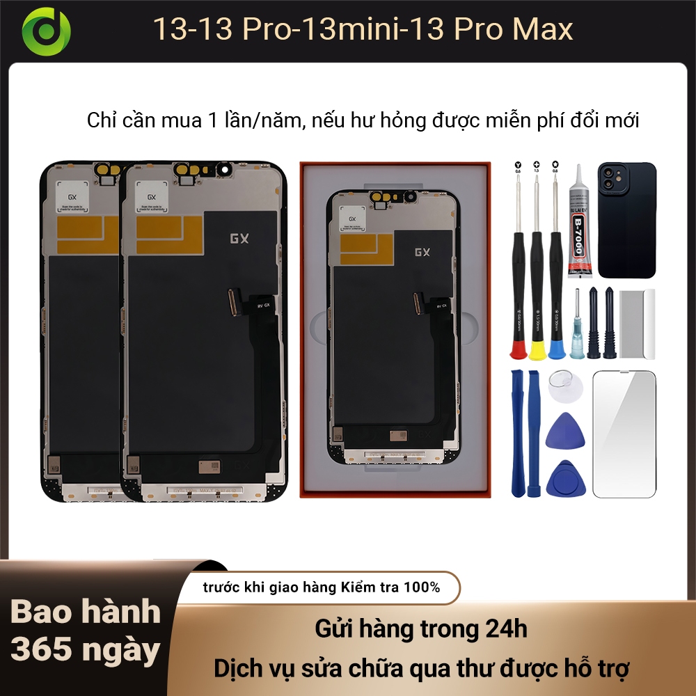 Màn hình GX-HD+ chính hãng tương thích IP 13/13 mini/13 Pro/13 Pro Max Bảo hành 12T