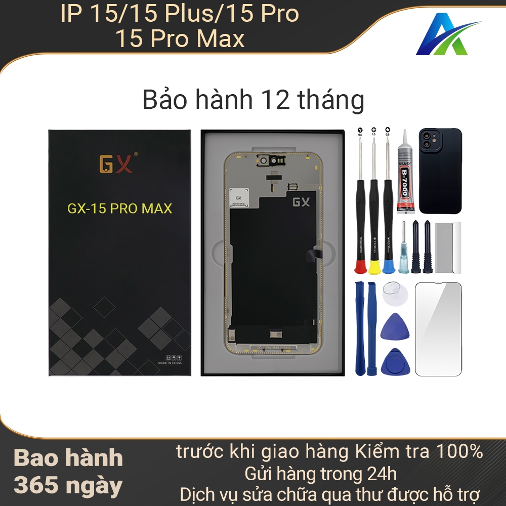 Màn hình GX-OLED chính hãng tương thích IP 15/15 Plus/15 Pro/15 Pro Max Bảo hành 12T