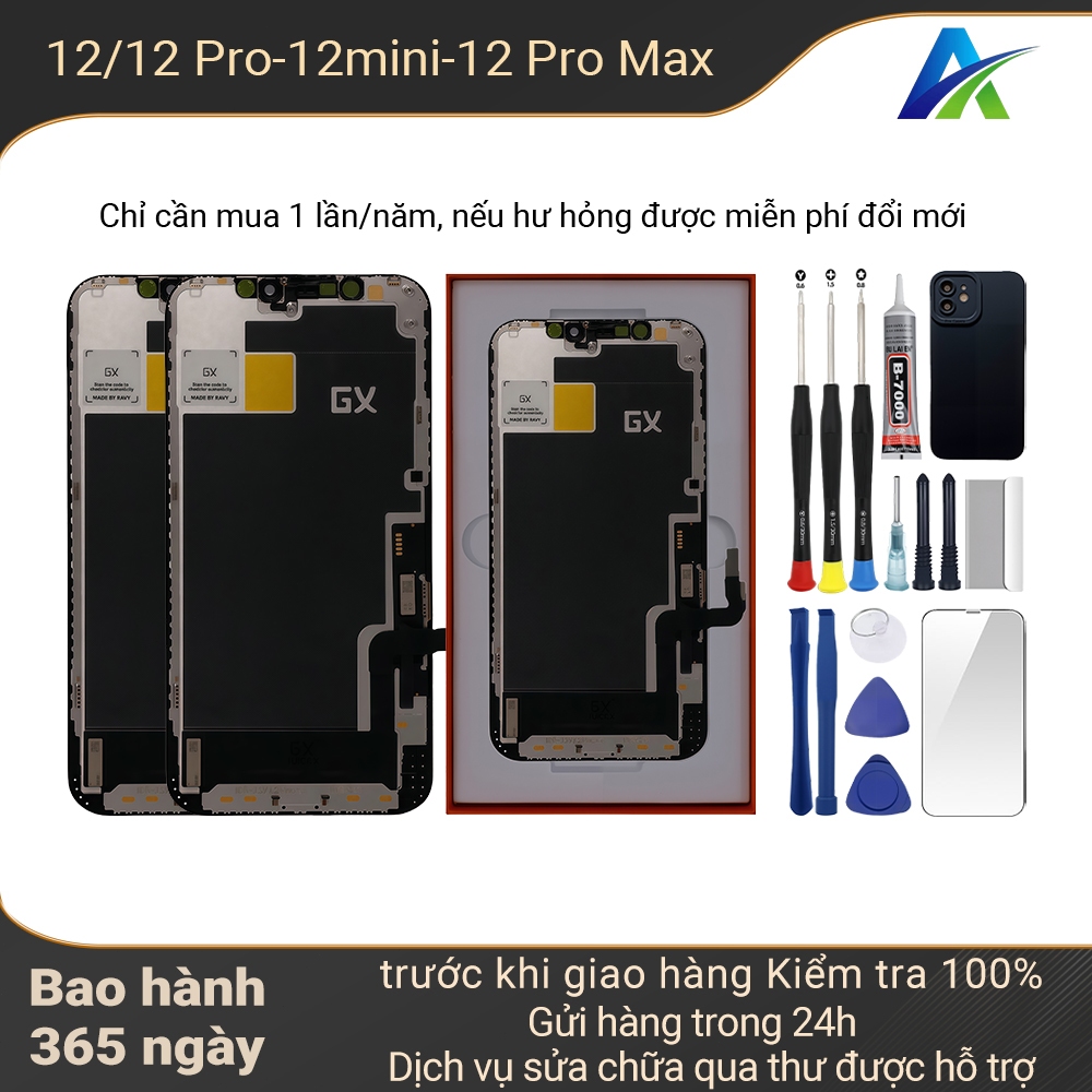 Màn hình GX-HD+ chính hãng tương thích IP 12/12 Pro/12 mini/12 Pro Max Bảo hành 12T