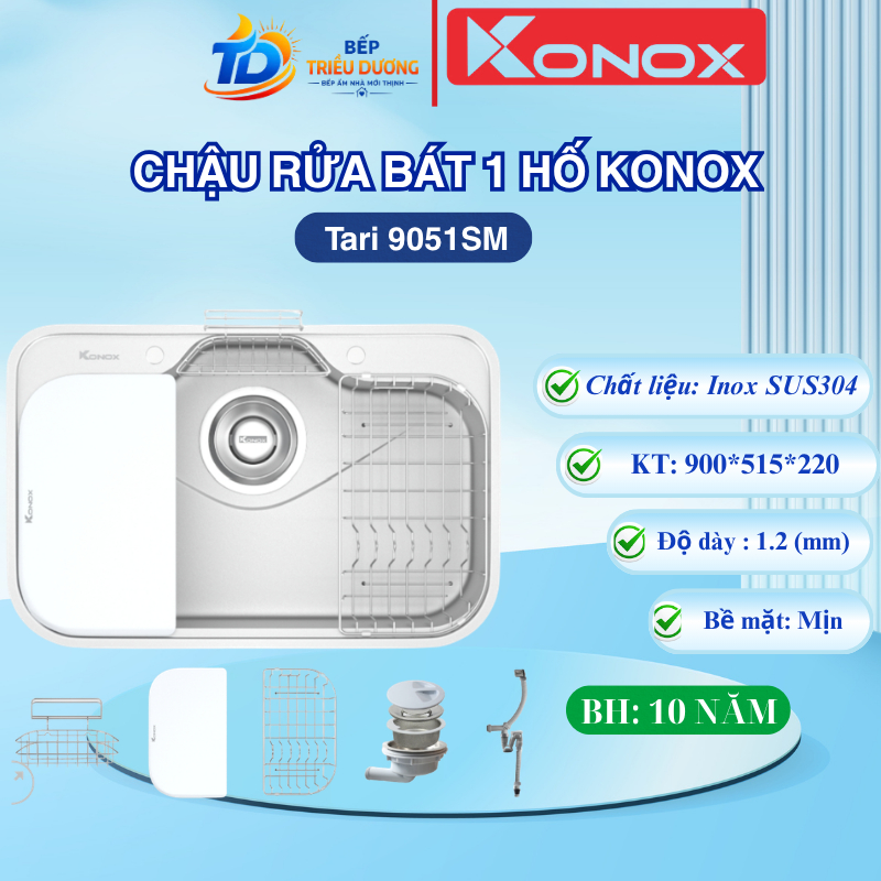CHẬU RỬA BÁT KONOX Tari 9051SM PHONG CÁCH NHẬT BỀ MẶT MỊN