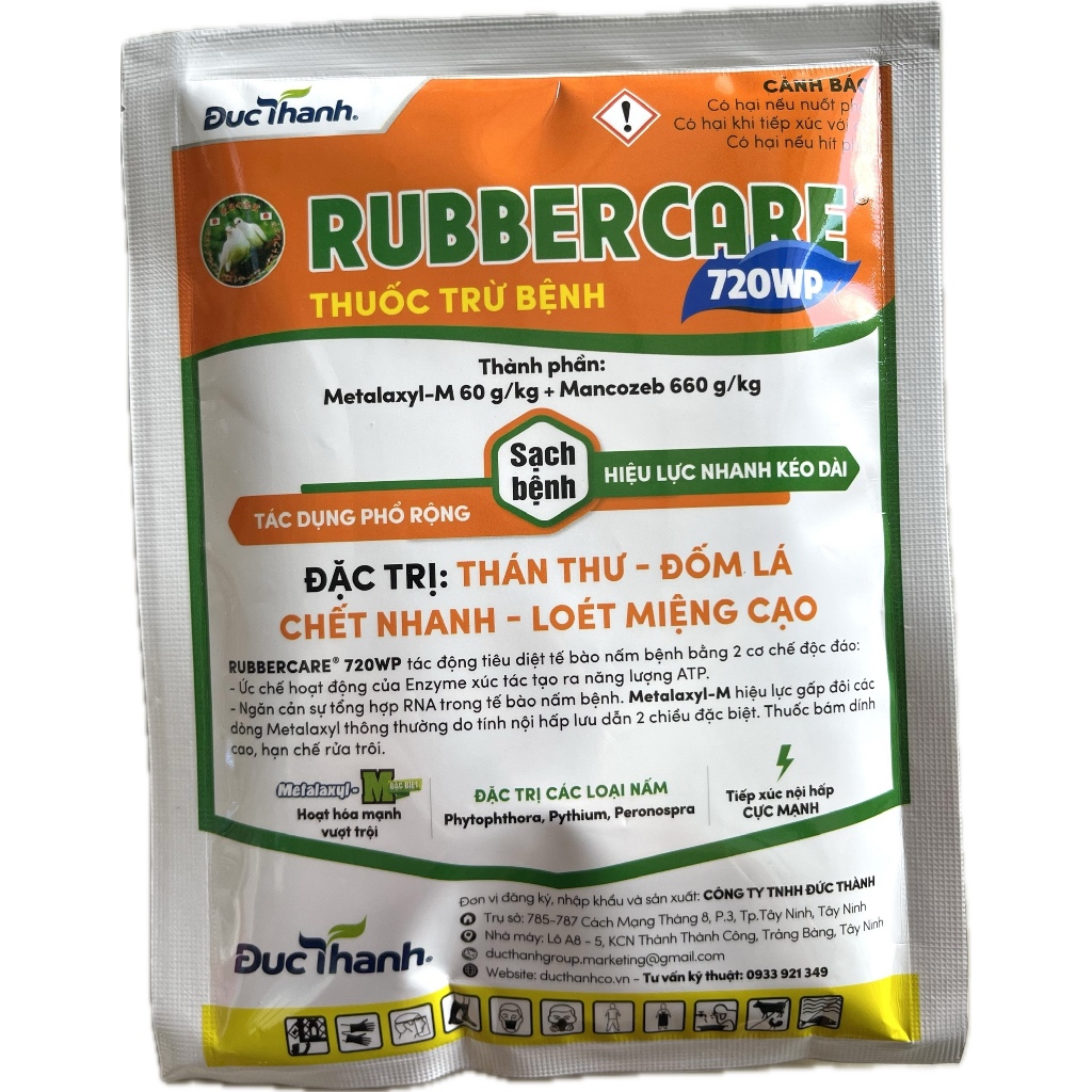 Thuốc Trừ Nấm Bệnh Cây Trồng Rubbercare 720WP - Trừ Thán Thư Thanh Long - Gói 100g