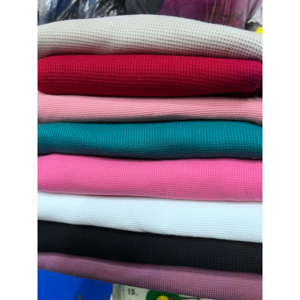 60k/kg Vải thun tổ ong co dãn 2c và 4 chiều (set 5kg như hình 300k)