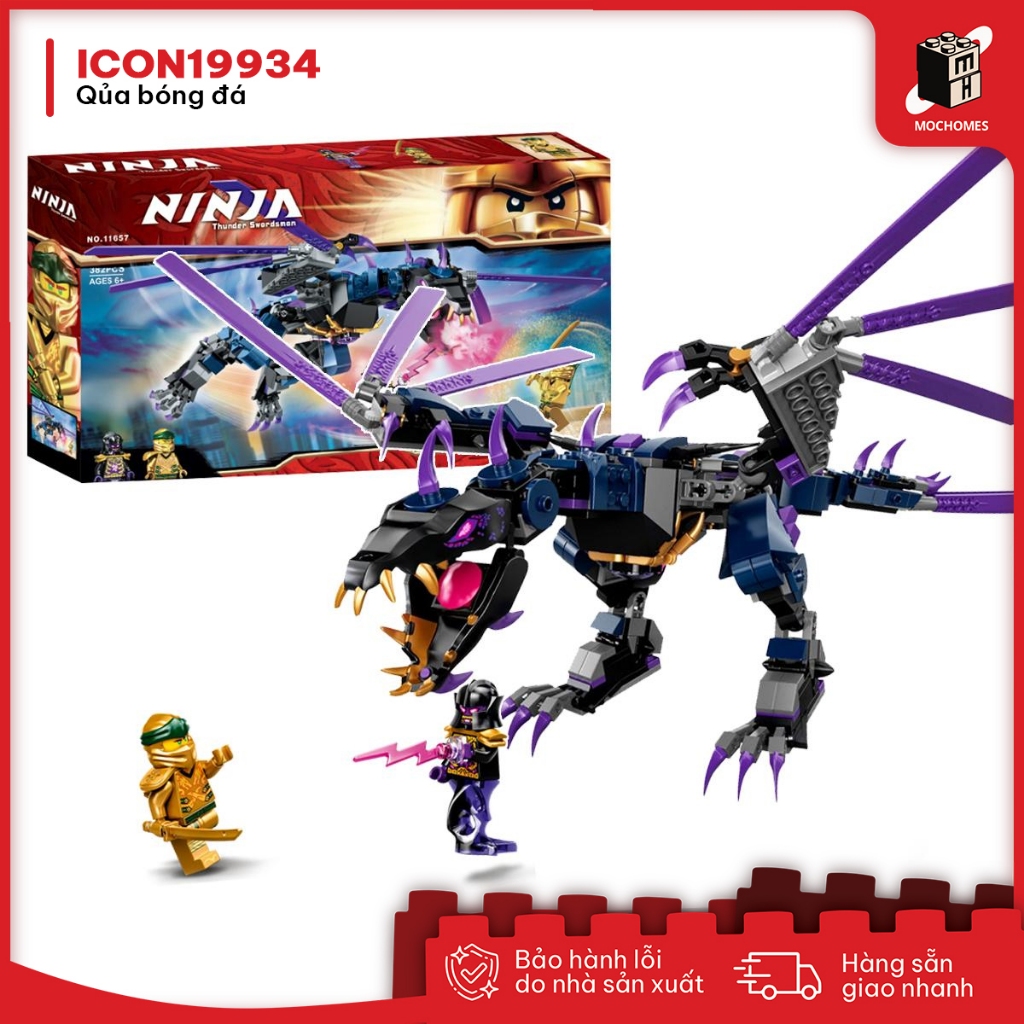Đồ chơi lắp ráp Ninjago 11657 Rồng thần Overlord Bộ Lắp Ráp Tháo Lắp Toy Xếp Hình