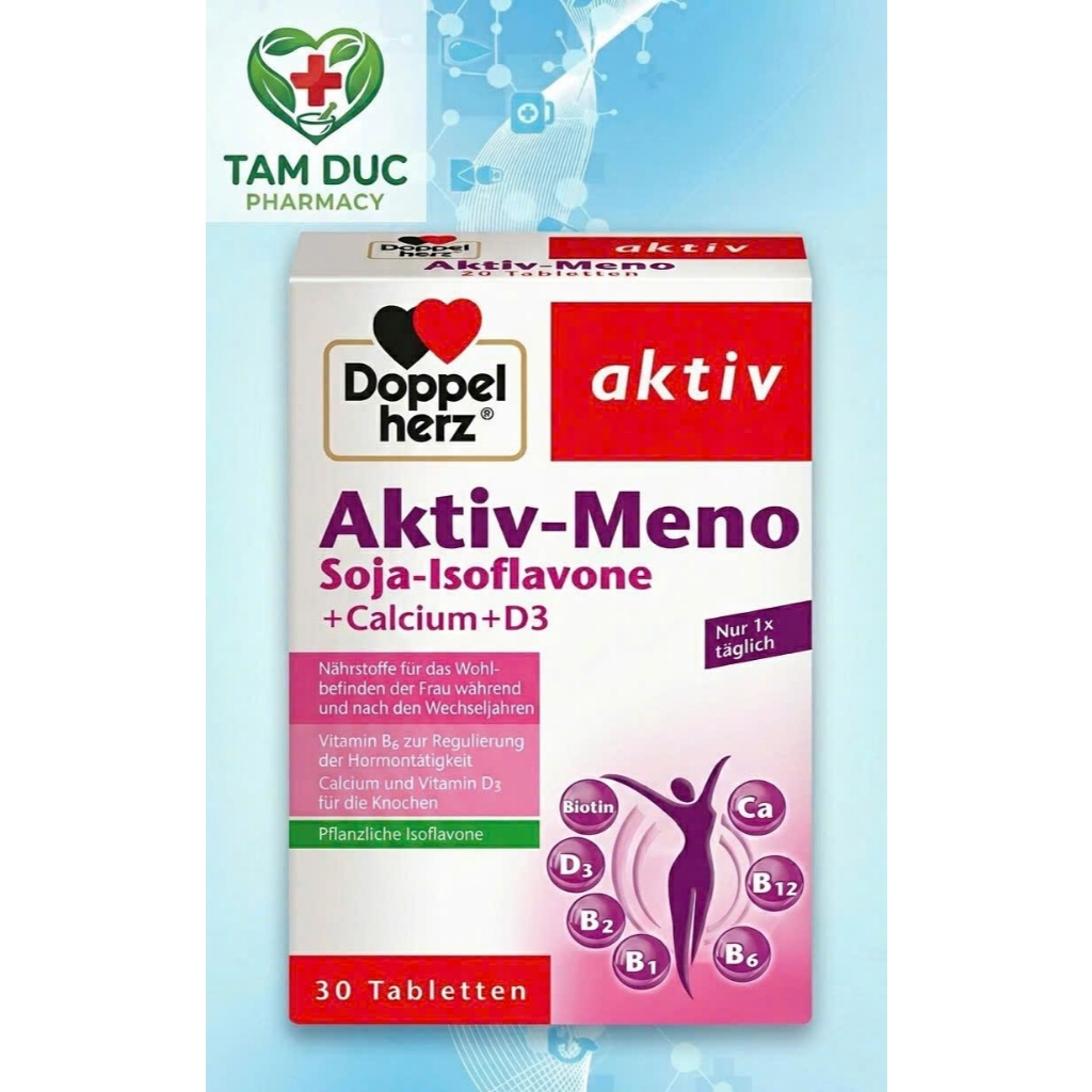 Bổ sung nội tiết tố nữ Aktiv Meno-Nhập khẩu từ Doppelherz Aktiv Đức, tăng sinh lý nữ