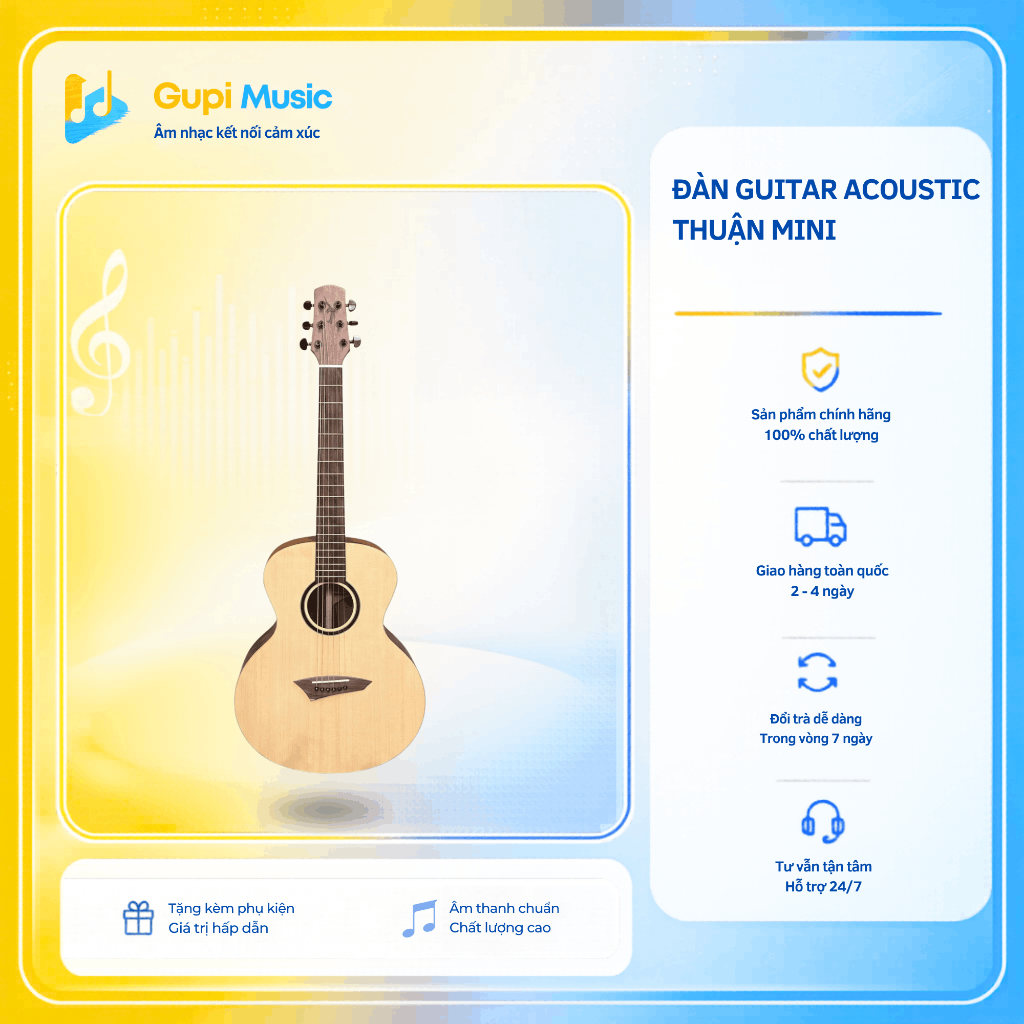 Đàn GUITAR ACOUSTIC Thuận mini