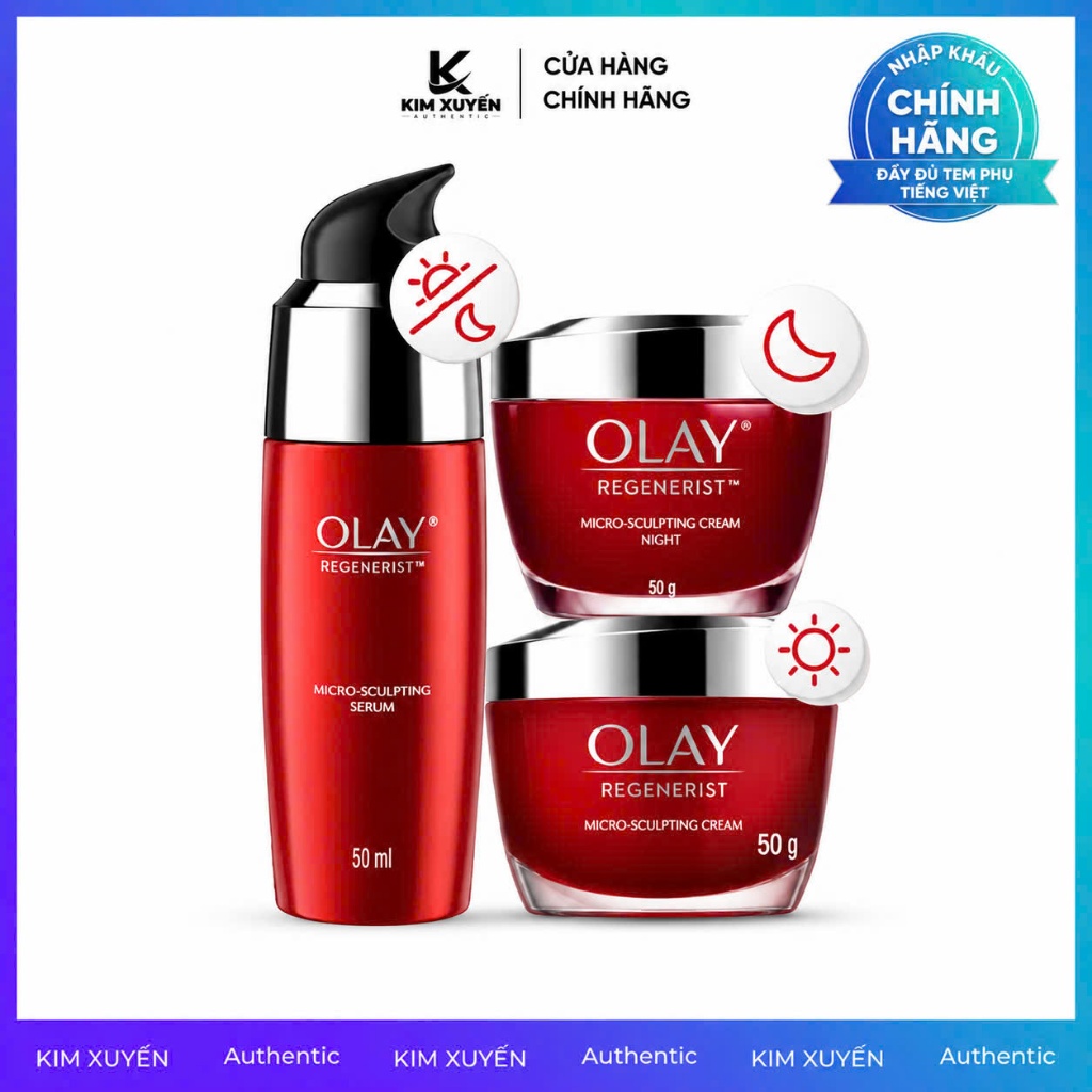 [MICRO - ĐỎ] Kem dưỡng Olay Regenerist Micro-Sculpting DAY/DREAM 50G