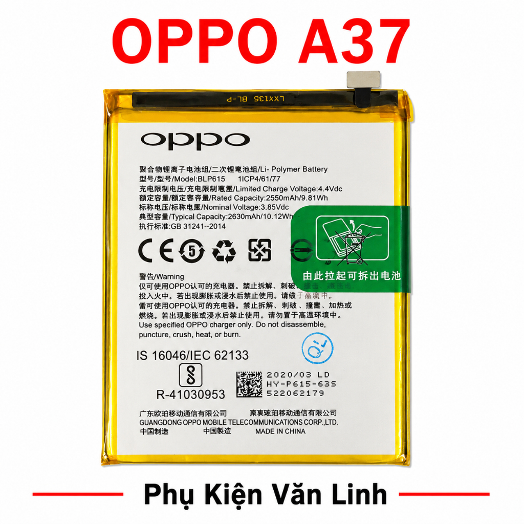 Pin Oppo Neo 9/A37 Zin 2026