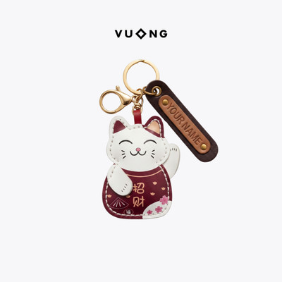 Móc khoá Vuông Shop Mèo vẫy tay