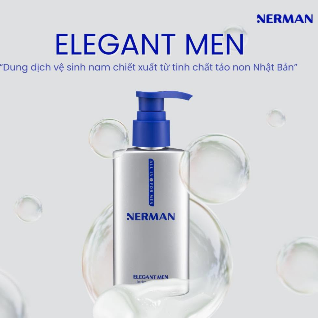 Dung dịch vệ sinh nam giới Nerman Elegant Men Nerman hương nước hoa 100ml/ chai - Chaseme