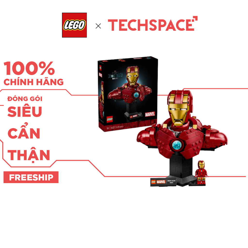 Bộ Mô Hình LEGO SUPERHEROES Iron Man MK4 Bán Thân #76327