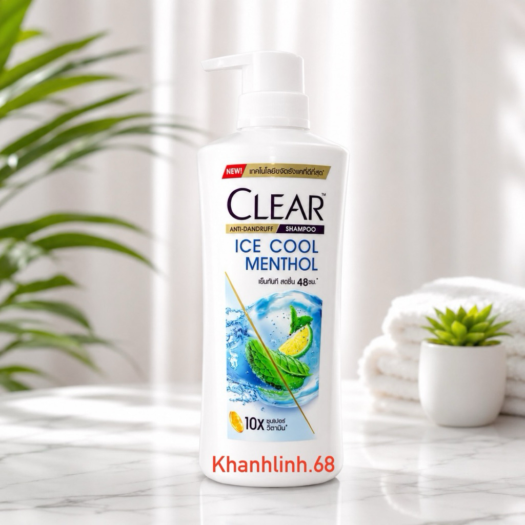 DẦU GỘI CLEAR bạc hà THÁI LAN 370ml ( mới )