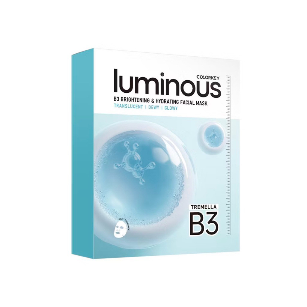 Mặt Nạ Cấp Ẩm Và Sáng Da B3 Colorkey Luminous B3 Brightening & Hydrating Facial Mask 30ml x 10pcs