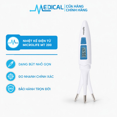 Nhiệt kế điện tử dạng bút Microlife MT200 đo nhanh, chính xác, an toàn và tiện lợi - MEDICAL