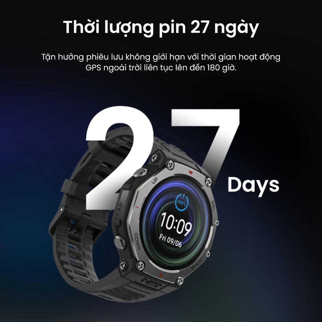 Đồng hồ thông minh Amazfit T-Rex 3 - Bảo hành chính hãng 12 tháng - Đồng hồ thể thao GPS chống nước | BigBuy360 - bigbuy360.vn