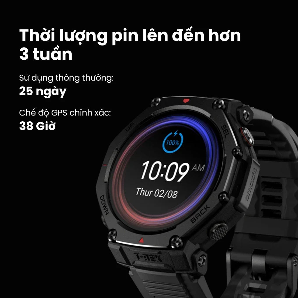 Đồng Hồ Amazfit T-Rex 3 Pro 48mm/44mm - Viền Titanium Cấp 5 Bản Đồ Offline GPS - Bảo Hành 12T | BigBuy360 - bigbuy360.vn