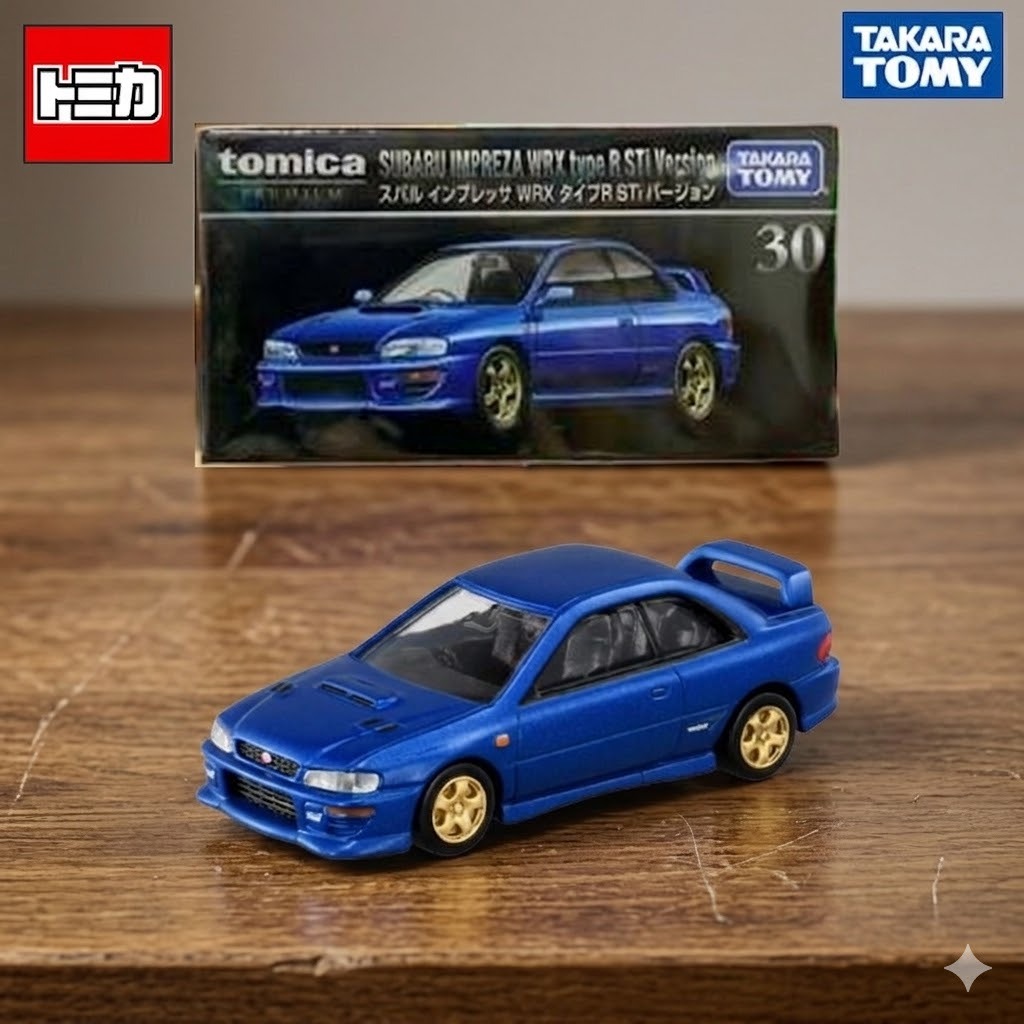 Mô Hình Xe Tomica Premium No.30 Subaru Impreza WRX Type R STi Version Chính Hãng Tomy