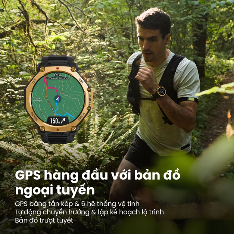 Đồng Hồ Amazfit T-Rex 3 Pro 48mm/44mm - Viền Titanium Cấp 5 Bản Đồ Offline GPS - Bảo Hành 12T | BigBuy360 - bigbuy360.vn