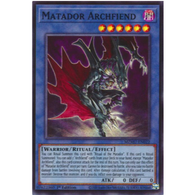 [Thẻ bài Yugioh TCG] Matador Archfiend - Super Rare - MZMU-EN022