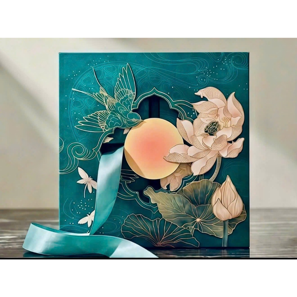 Combo 10 Vỏ Hộp Bánh Trung Thu 4 Bánh 2026, Vỏ Hộp Đựng Bánh Nướng Bánh Dẻo 150g - 250g, Hộp Bánh Tr