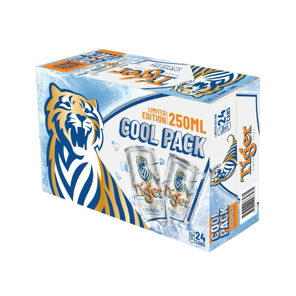 Bia Tiger Bạc Cool Pack 250ml