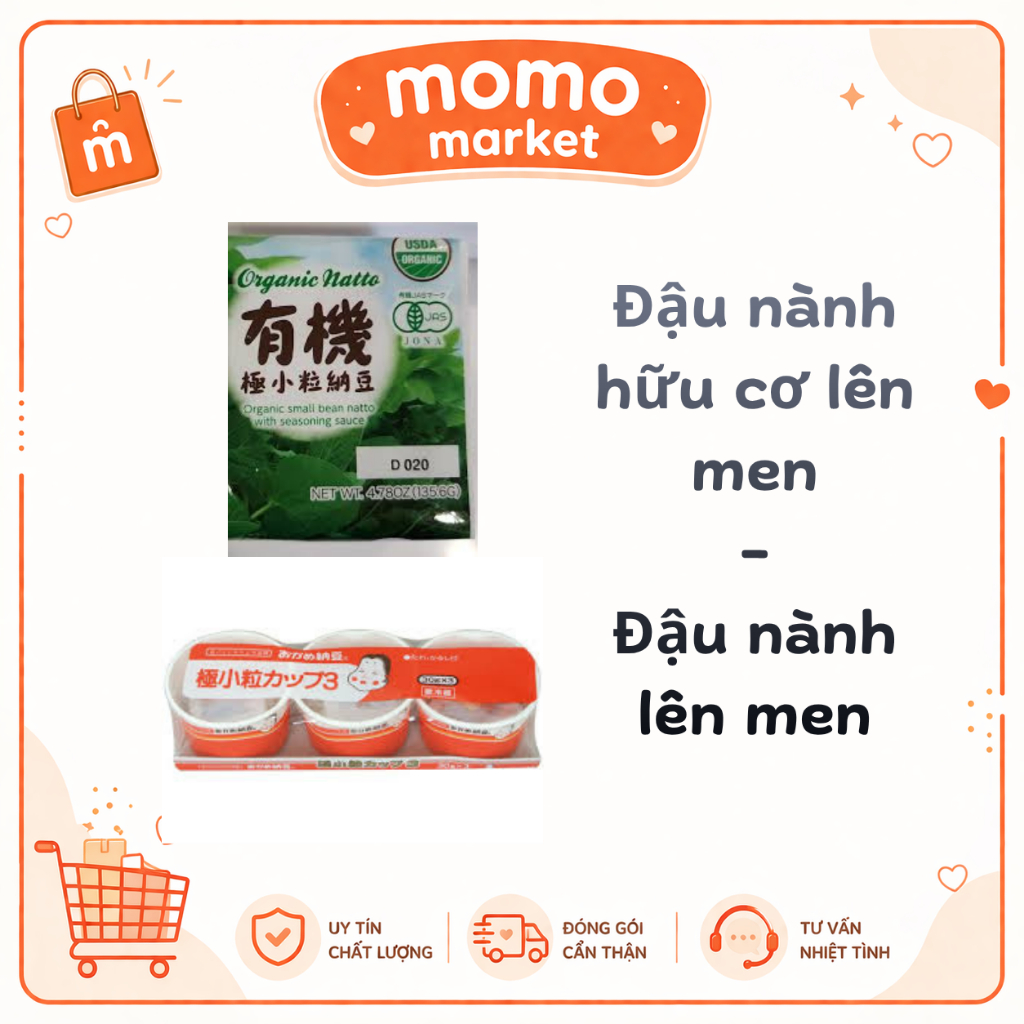 Đậu Nành Lên Men Natto Nhật Bản - Natto Hữu Cơ Organic Natto