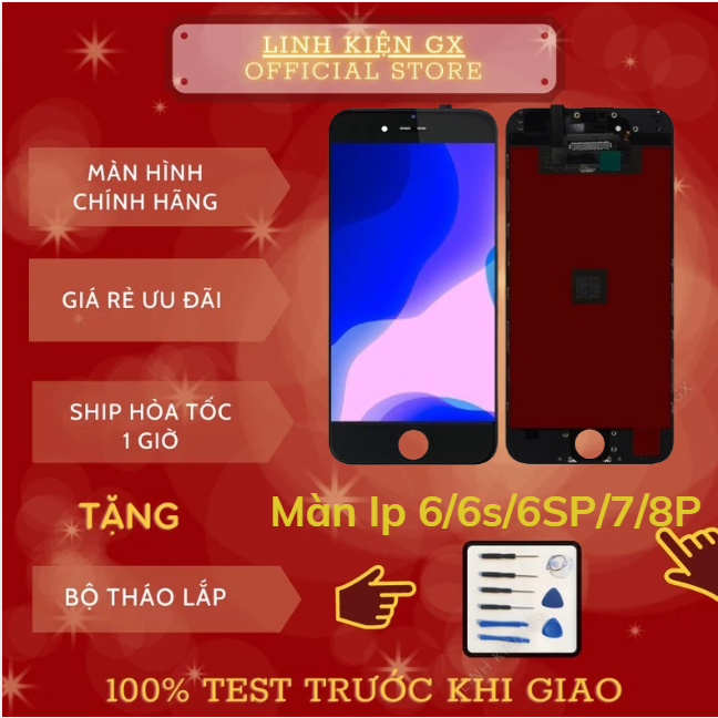 Màn Hình iPhone 6G 6S 6S Plus 7 7 Plus 8 8 Plus LCD INCELL Cảm Ứng Nhạy 100% test trước  có Bảo Hành