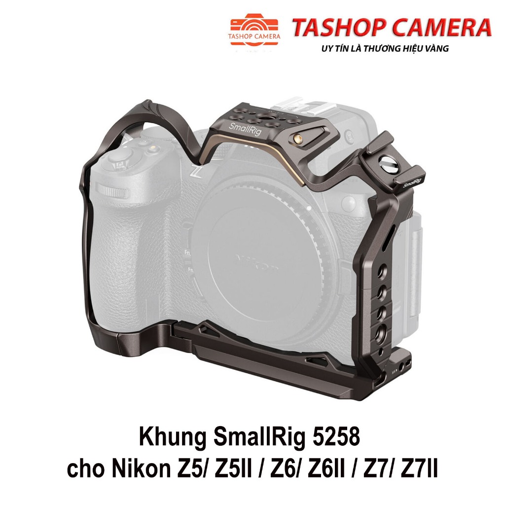 Khung SmallRig 5258 cho Nikon Z5 / Z5II / Z6 / Z6II / Z7 / Z7II – Bảo Vệ Chuyên Nghiệp, Mở Rộng Tối 