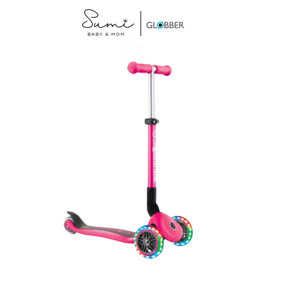 Xe Scooter 3 bánh Globber Primo Lights Anodized Tbar từ 3-7 tuổi