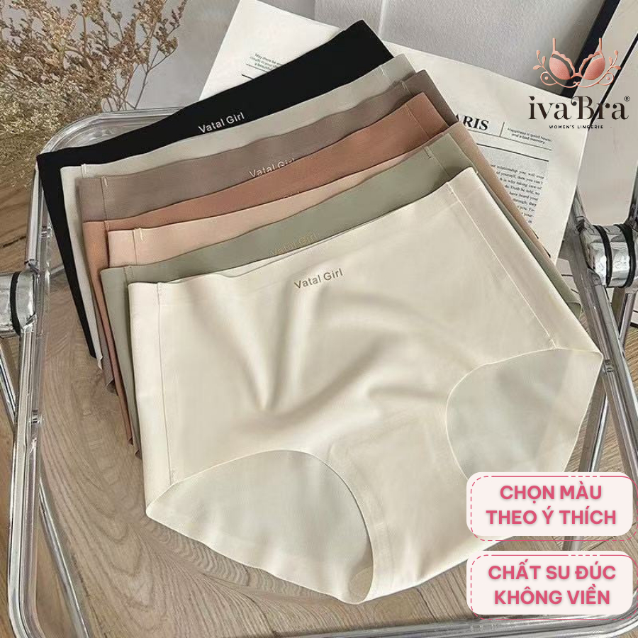 Combo 10 Quần Lót Nữ Su Trơn Không Đường May Mềm Mịn Co Giãn Tốt Thoáng Mát Mặc Êm Vatal Girl QLS02