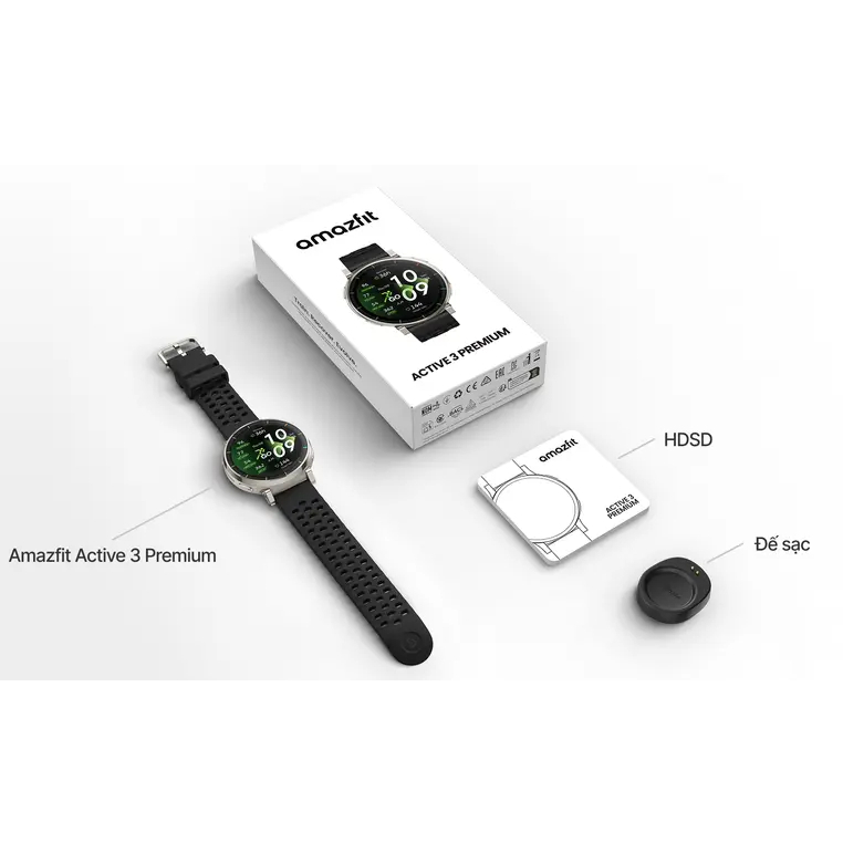 Đồng Hồ Thông Minh Amazfit Active 3 Premium - Bảo Hành 12 Tháng - Đồng Hồ Thể Thao Theo Dõi Sức Khỏe | BigBuy360 - bigbuy360.vn