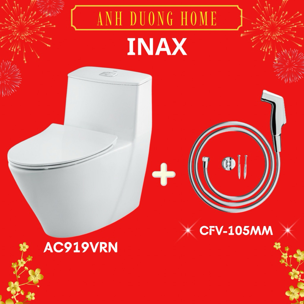 Bồn Cầu INAX AC-919VRN (AC919VRN) 1 Khối Aqua Ceramic