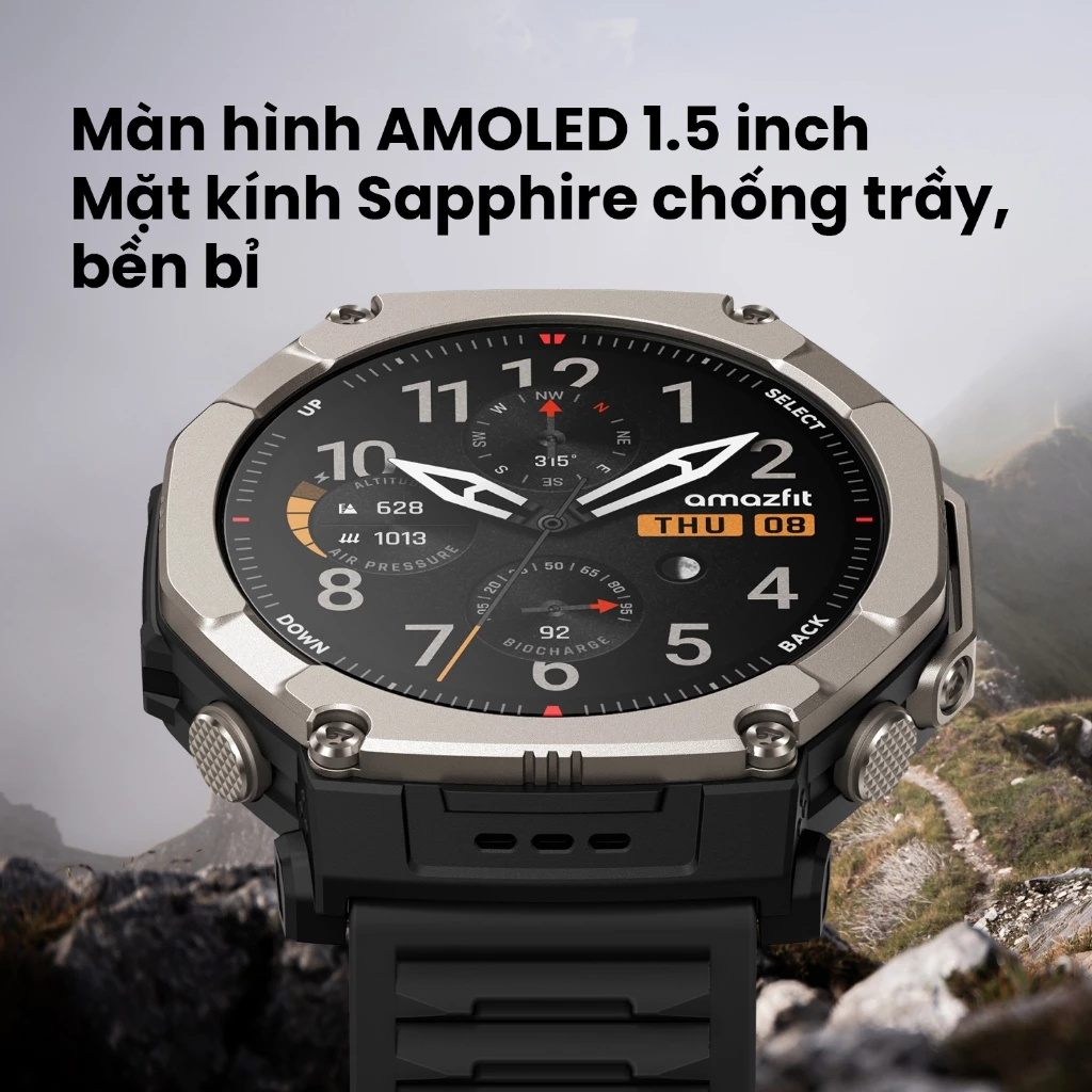 Đồng Hồ Thông Minh Amazfit T-Rex Ultra 2 Chuẩn Quân Đội - Bảo Hành 12 Tháng Lỗi 1 Đổi 1 15 Ngày | BigBuy360 - bigbuy360.vn