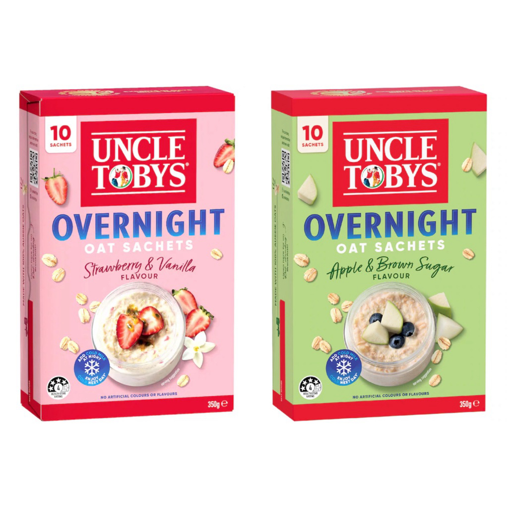Yến mạch UNCLE TOBYS OVERNIGHT OATS 350g (10 gói)