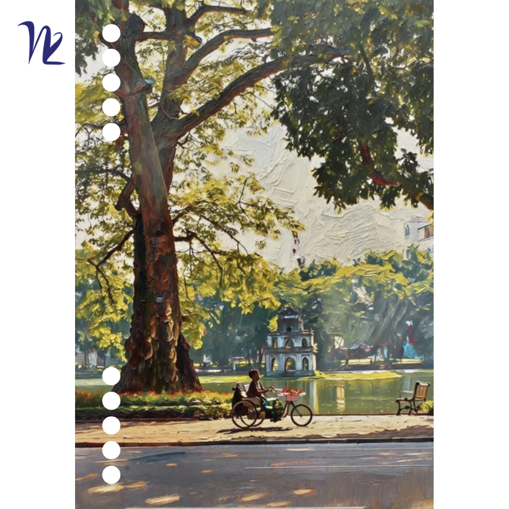 Bìa rời thay thế A5 Sổ Tay Nét Việt – Nét Tranh – Giấy Ivory 300gsm – BT005