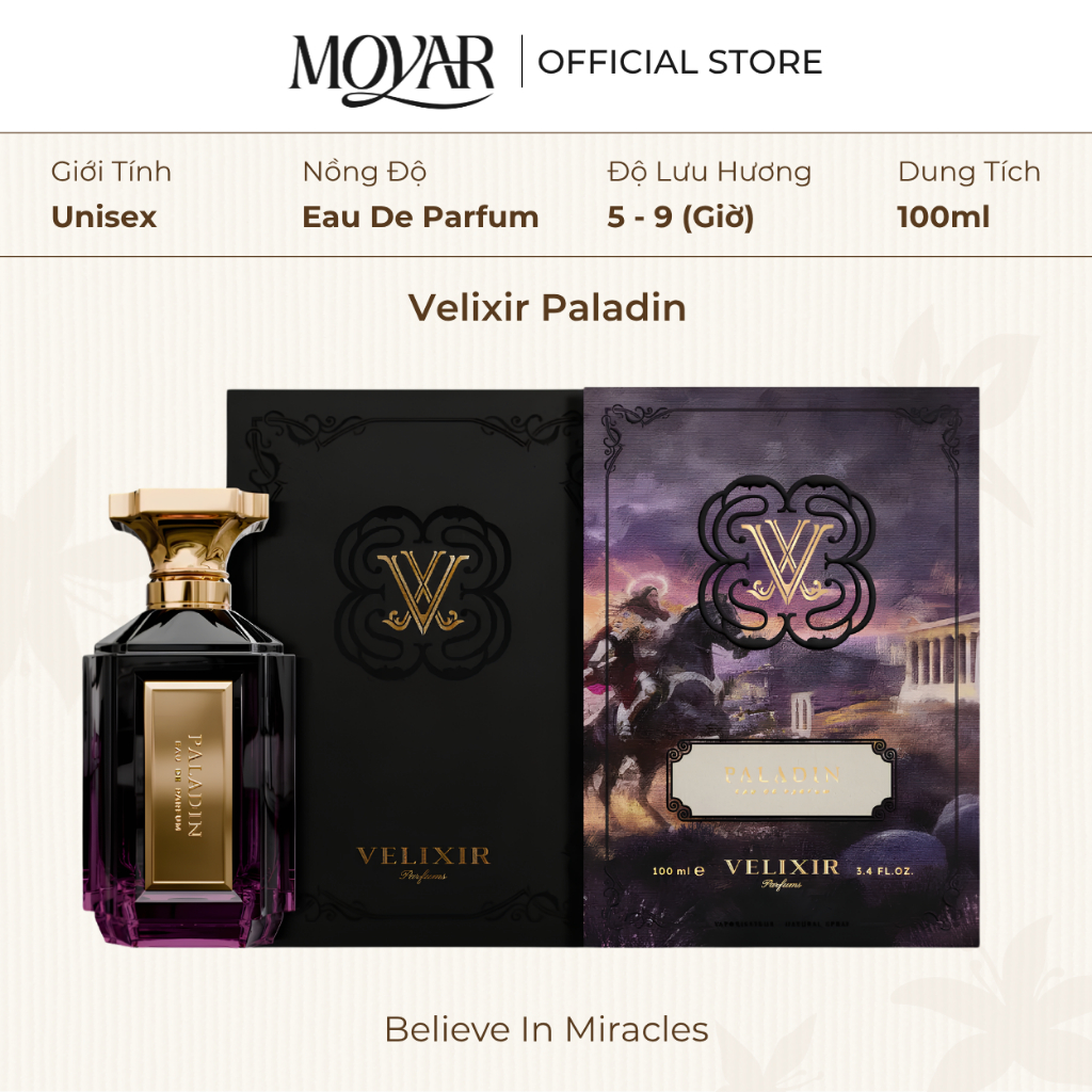 Nước Hoa Velixir Paladin EDP | Nước Hoa Nam | Moyar Perfume
