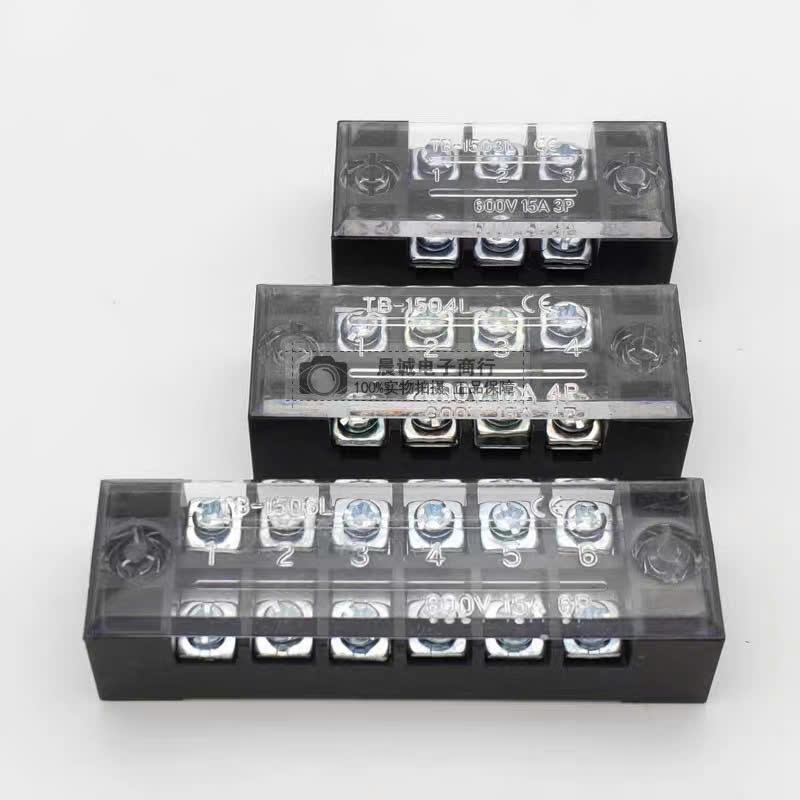 [5 CÁI] Domino đấu dây 3P 15A - 4P 15A - 4P 25A - 6P 15A - 6P 25A - 12P 15A - 12P 25A