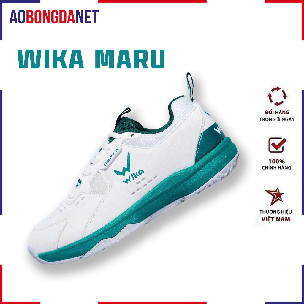 Giày Wika Maru Chính Hãng, Giày Thể Thao Nam Nữ Đệm Đế Cao Su Bám Sân