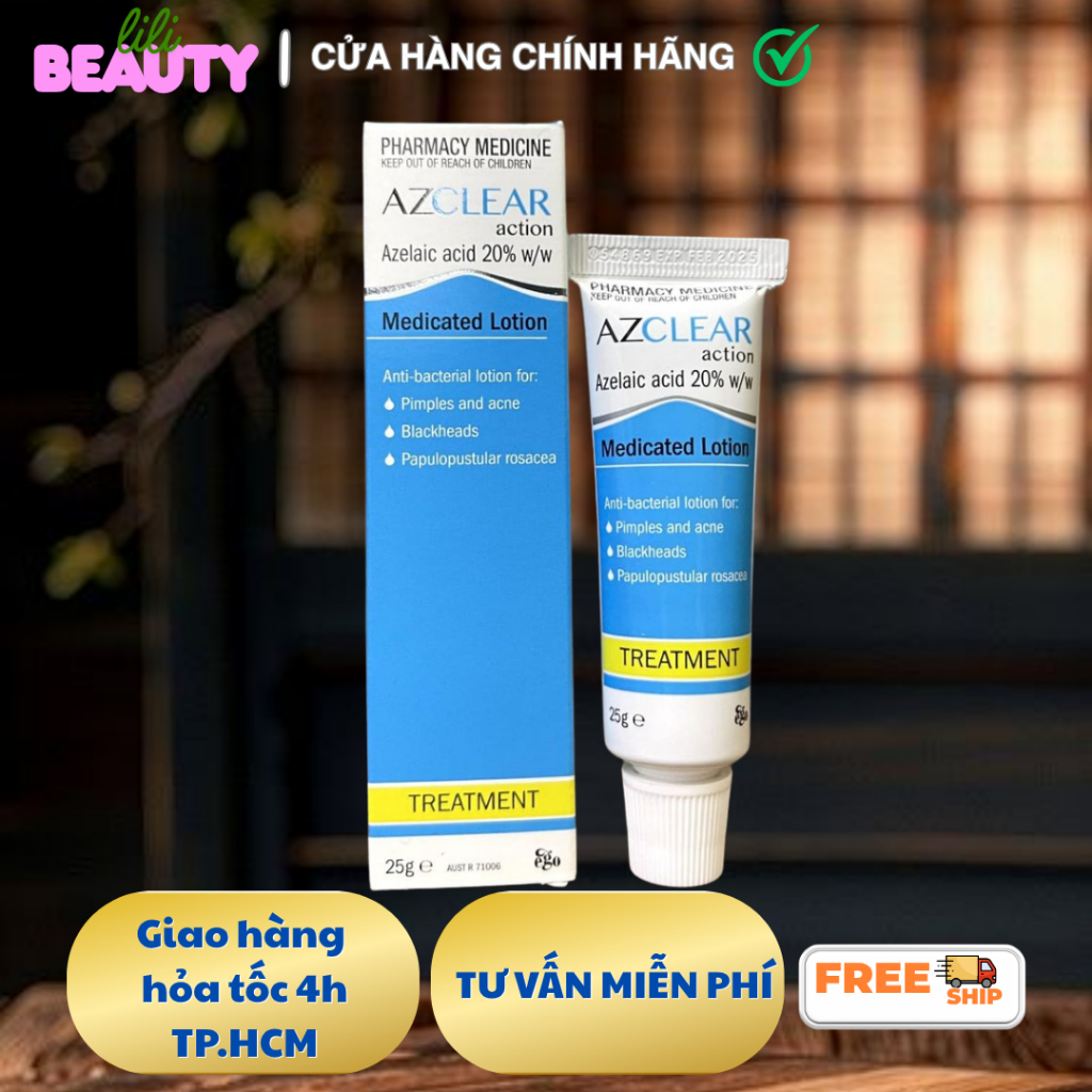 Azclear 20% 25gram | Kem dưỡng hỗ trợ giảm mụn giảm thâm