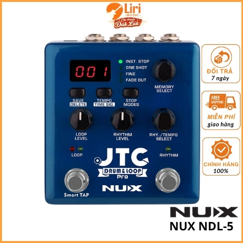 Fuzz Guitar Nux NDL-5 JTC Drum & Loop Looper Pedal - Liri Music