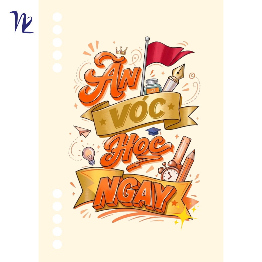 Bìa rời thay thế A5 Sổ Tay Nét Việt – Nét Đơn - Giấy Ivory 300gsm - BD001
